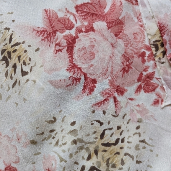 August SILK y2k animal and floral print midi dress 10 - Picture 6 of 15